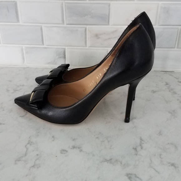 SALVATORE FERRAGAMO Rietta Bow Pointed Toe Pumps - Picture 3 of 10